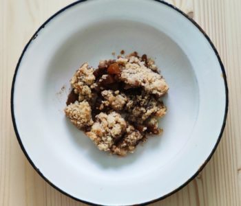 CRUMBLE DE MANZANA SOUSVIDE
